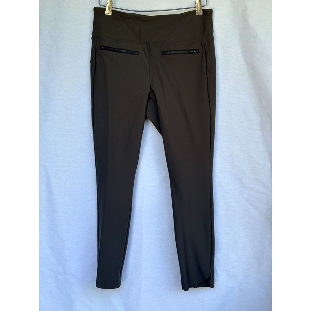 Athleta Dark Olive Brown Zipper Pocket Utility Skinny Pants Leggings